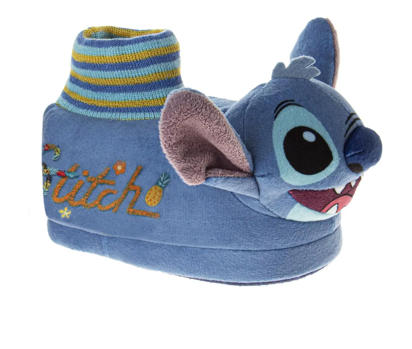 JOSMO KIDS Girls' Lilo & Stitch Slippers, Officially Licensed Soft Plush Toddler House Shoes with 3D Design and Non-Slip Sole, Soft Slippers, Warm Slippers