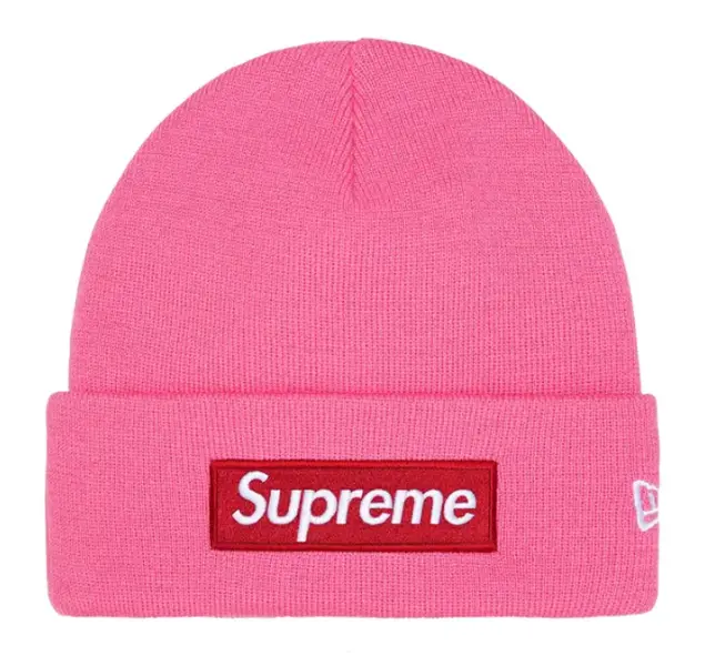 Supreme New Era Box Logo Beanie FW25 Pink