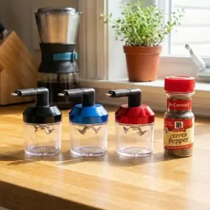 Mini Electric Spice Crusher for Peppercorns & Seasonings, One-Touch Kitchen Tool, USB-C Compatible