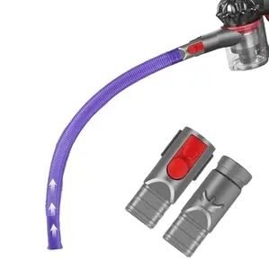 The GYLB dryer exhaust pipe cleaning kit suitable for Dyson V7, V8, V10, V11, V12, V15 models. The flexible dryer suction pipe accessories for V6, DC58, DC59, DC61, DC62 models come with two types of connectors (purple)