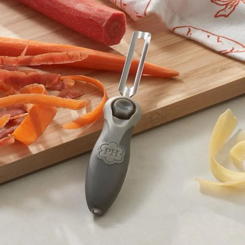 Serrated Peeler with Ergonomic Handle for Effortless Peeling of Fruits and Vegetables