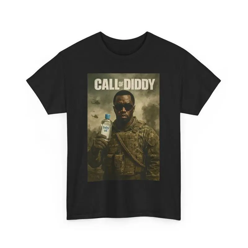 Call of Diddy - Funny Diddy Baby Oil Meme 25  Shirt, 90s Graphic Tee Streetwear star