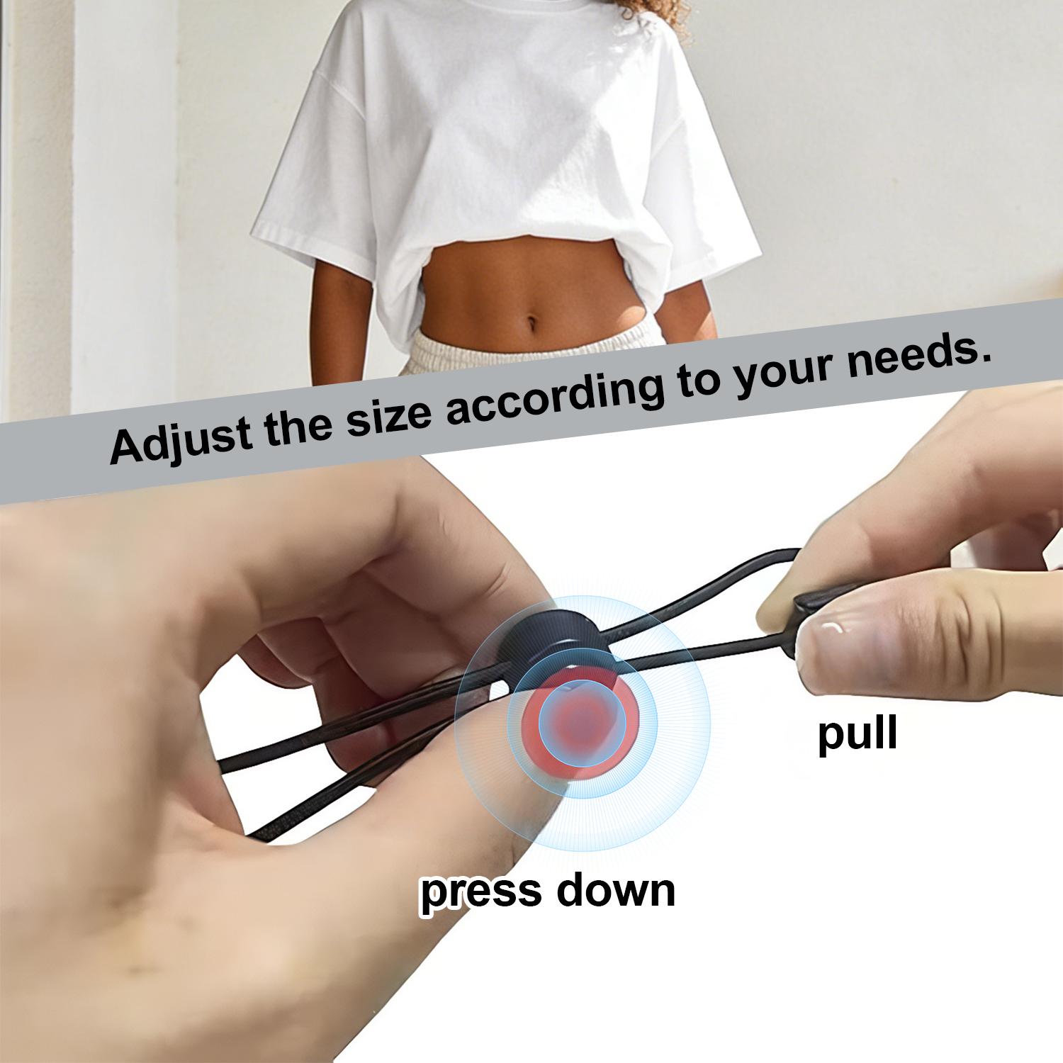 3Pcs Shirt Tuck Band Women,Adjustable Tool for Sweater and Shirts,Elastic Crop Bands to Change The Style of Your Tops
