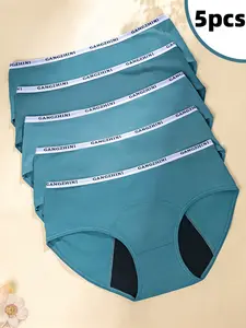 5-Pack Premium Leak-Proof Menstrual Underwear for Women High Waisted, Soft & Reusable Period Panties
