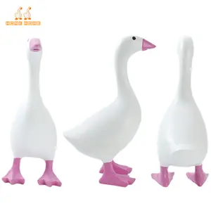 7Inch Resin Desk Goose Key Holder Desktop Sculpture,Modern Desk Ornament for Home, Office, Hotel & Bedroom, Valentinesday Gift&Housewarming Gift