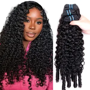 Msgem Hair 12A Burmese Curly Bundles Human Hair Material Remy Human Hair Curly Weave Extensions 1 Pcs Lot Burmese Curly