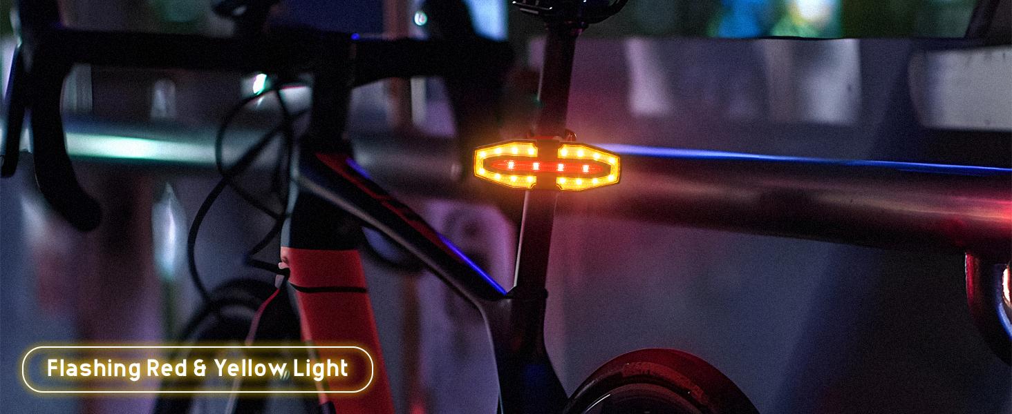 Solar Bicycle Tail Light USB
