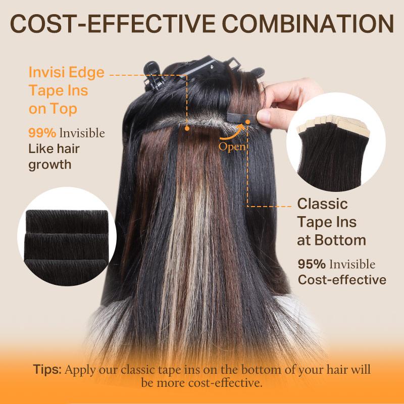 Doores 50g 14-24inch injected Tape in Hair Extensions 100% Human Hair No Glue No Clip, Pre-Bonded more Invisible Doores 50g 14-24inch injected Tape in Hair Extensions 100% Human Hair No Glue No Clip, Pre-Bonded more Invisible