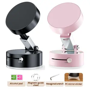 Upgraded phone holder-Adjustable Vacuum Magnetic Suction Cup Phone Mount, Hands-Free Magnetic Cell Phone Holder for Car/Gym/Mirror/Smoot