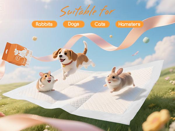 Meowant 6-Layer Super Absorbent Large Dog Pee Pads Quick-Dry Leak-Proof Disposable Potty Training Pads for Dogs & Cats 35"x24" xl - Litters