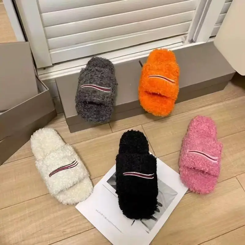Women's Fuzzy Slip-On House Shoes - Luxury Cloud-Soft Foam, Casual Slide, Arch Support, Machine Washable, Designer Footwear, Cozy Home Comfort, Ideal Gift (Multiple Colors)