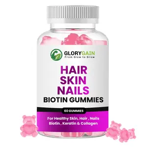 Biotin Gummies with Collagen & Keratine 10,000 mcg for Stronger Hair Skin & Nails Vegan 60 Sugar-Free Vitamins Supplement Healthcare Fitness Beauty