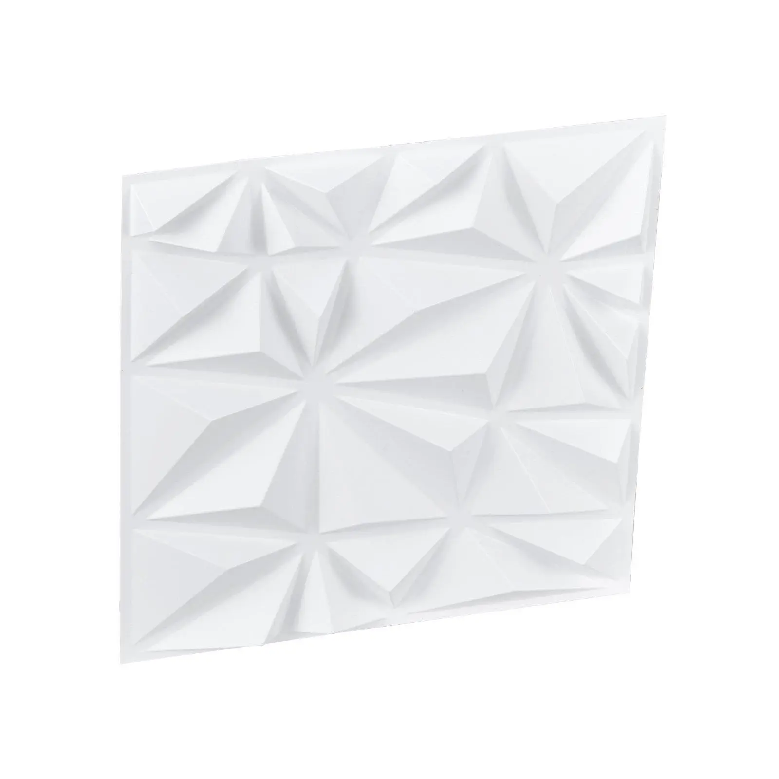 【SummerFinds】3D Wall Panels 33-Pack 11.81 x 11.81'' PVC 32 Sq.Ft Coverage Diamond Matte White