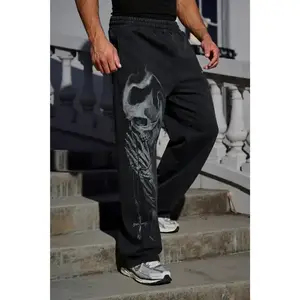 Men's Divine Sweatpants Black, Streetwear Hip Hop Pants, Outdoor Wear Daily Wear, Designer Clothing,  Gift for him, Gift for her, Birthday's giftGift For Him Her