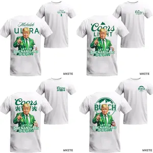 Trump St. Patrick’s Day Shenanigans T-Shirt, Funny Irish Beer Party Shirt, Vintage Graphic Tee for Beer Lovers, Unisex for Men and Women