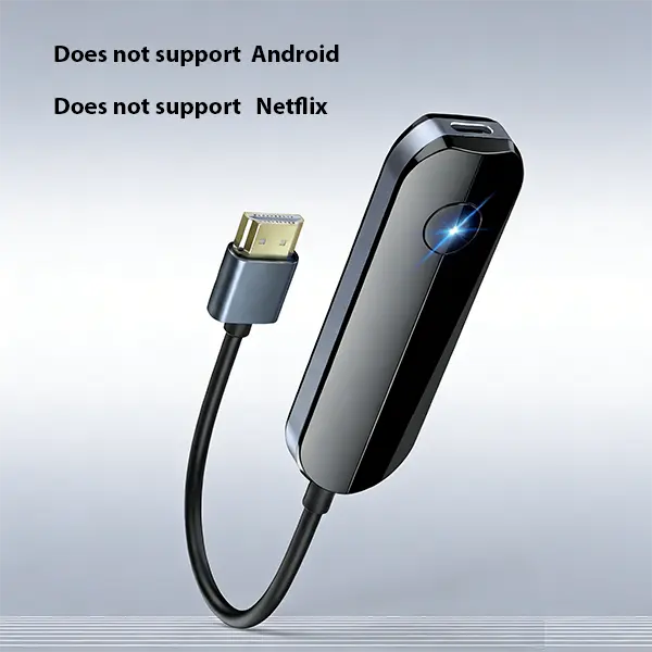 Lulaven 2026 Wireless HDMI Display Adapter for iPhone (iOS-Only, No Android Compatibility) - Chargeable Plug-and-Play WiFi Mobile Device with 1080P Streaming & Sync Cable