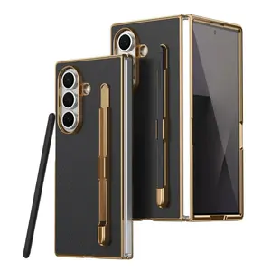 Compatible with Z Fold7/Z Fold6/Z Fold5/Z Fold4 grid pattern with stand touchscreen phone case-HN310-5