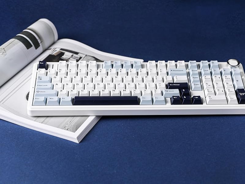 (Hot)AULA F99 Pro Full Size Wireless Mechanical Keyboard with Knob,Tri-Mode BT5.0/USB-C/2.4GHz Hot Swappable Keyboard,Pre-lubed Switches,Gasket Structure,RGB Backlit Computer Gaming Keyboard (Side Printed Black) Creamy keyboard (Hot)AULA F99 Pro Full Size Wireless Mechanical Keyboard with Knob,Tri-Mode BT5.0/USB-C/2.4GHz Hot Swappable Keyboard,Pre-lubed Switches,Gasket Structure,RGB Backlit Computer Gaming Keyboard (Side Printed Black) Creamy keyboard