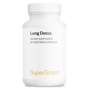 SuperSmart - Lung Detox (Advanced Formula) - with Quercetin, Bromelain, Curcuminoids, EGCG | Non-GMO & Gluten Free - 60 Vegetarian Capsules Healthcare