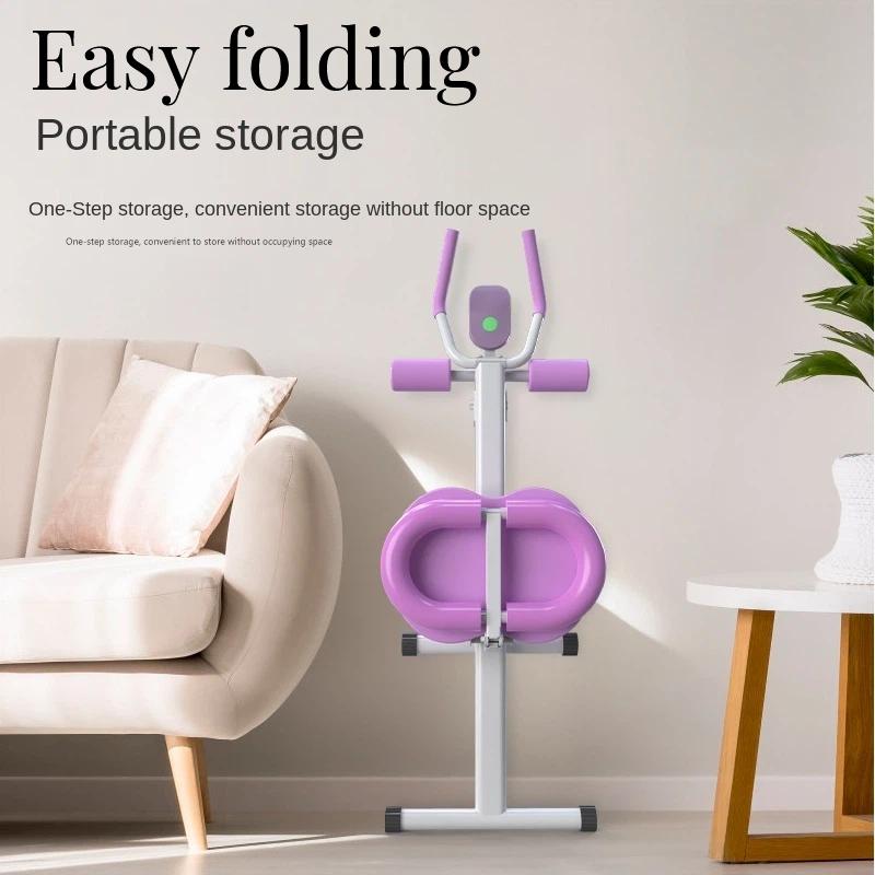 Abdominal Trainer with LCD Display 5-Level Height Adjustment, Padded Foam Handles for Core, Arms, Legs, Back, Hips - Home Gym Equipment for Women & Men - Space-Saving Workout Station, Abdominal Exercise Equipment