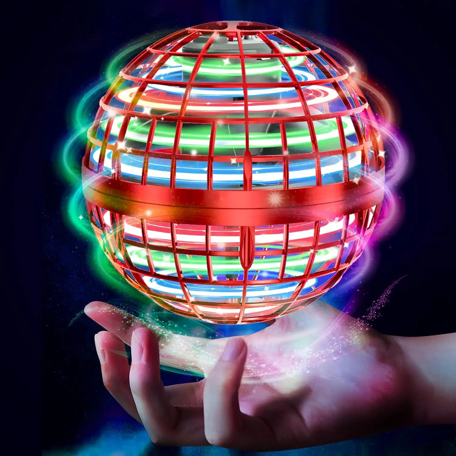 Flying Orb Ball 2026 Toys Soaring Hover Boomerang Spinner Hand Controlled Mini Drone Cosmic Globe Spinning Kids Outdoor Fly Toy Birthday Gift Cool Stuff for Boys Girls 6 7 8 9 10+ Year Old : Toys & Games