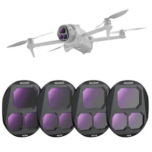 NEEWER CPL + ND Filter Set for DJI Mavic 4 Pro Drone, ND8/ND16/ND32/ND64 Filters with CPL Polarizer, Reduce Glare & Enhance Colors for Aerial Photography, Video & Vlogging