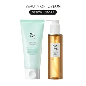[Beauty of Joseon Official] Deep Double Cleansing Duo - EFFECTIVELY REMOVE MAKEUP + DEEP CLEAN PORES Korean Gift Exfoliant Exfoliate with Ginseng & Green Plum Ingredients