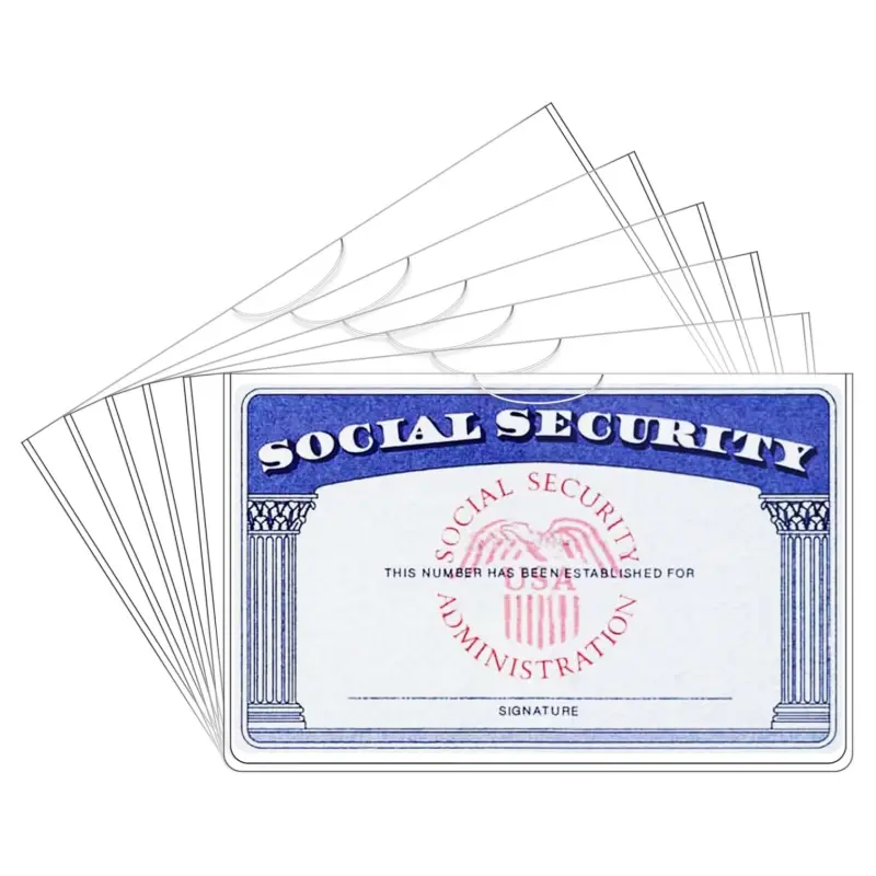 New Medicare Card Holder Protector Sleeves, Social Security Card Protector, 24 Mil Clear PVC Water Resistant Plastic Sleeves for New Medicare/Social Security/Business/ID/Credit Cards,CHRISTMAS GIFTS,back to school,back to school haul