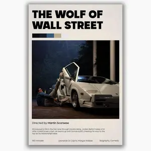 [Sale up to 30%] + [FREE SHIP] + [NO FRAME] (Auetrcls The Wolf of Wall Street Poster - Lightweight Art Prints on Premium Archival Paper - New