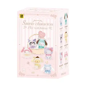 Top Toy Sanrio Play with Kittens Series Vinyl Plush Keychain Blind Box