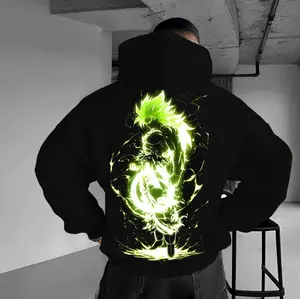 Dragon Ball Z Anime Saiyan Brolyy Hoodie, Anime Fan Hoodie, Menswear, Unisex, Comfort T-shirt, Sweatshirt, Graphic Tee