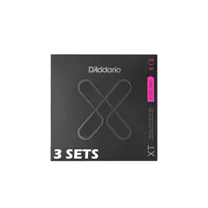 D'Addario XTE0942-3P XT Steel Electric Guitar Strings, Super Light 09-42, 3 Sets