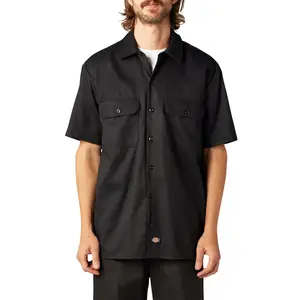 Dickies Men's Flex Relaxed Fit Short Sleeve Work Shirt, Relaxed Fit Lightweight, Workwear Style