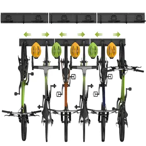 Bike Wall Rack, Garage Storage Rack, Off-Road Organizer, Heavy-Duty Hooks, Space Saver,