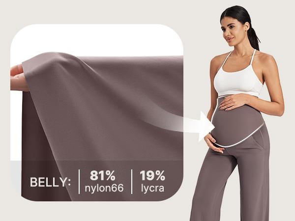 G4Free Maternity Wide Leg Pants for Comfortable Pregnancy Pregnant Prenatal SpringStatements