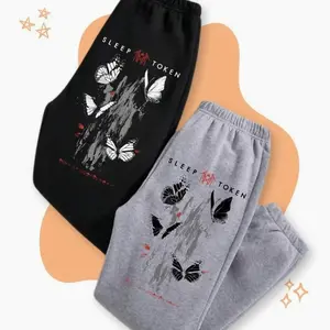 Sleep Token Butterflies Band Logo Sweatpants Rock Off Officially Licensed Machine Washable Gift For Her Him GLRMZ 1