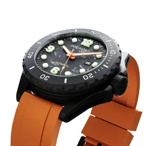 Titanium Alloy Black Case  500M Diving Watch