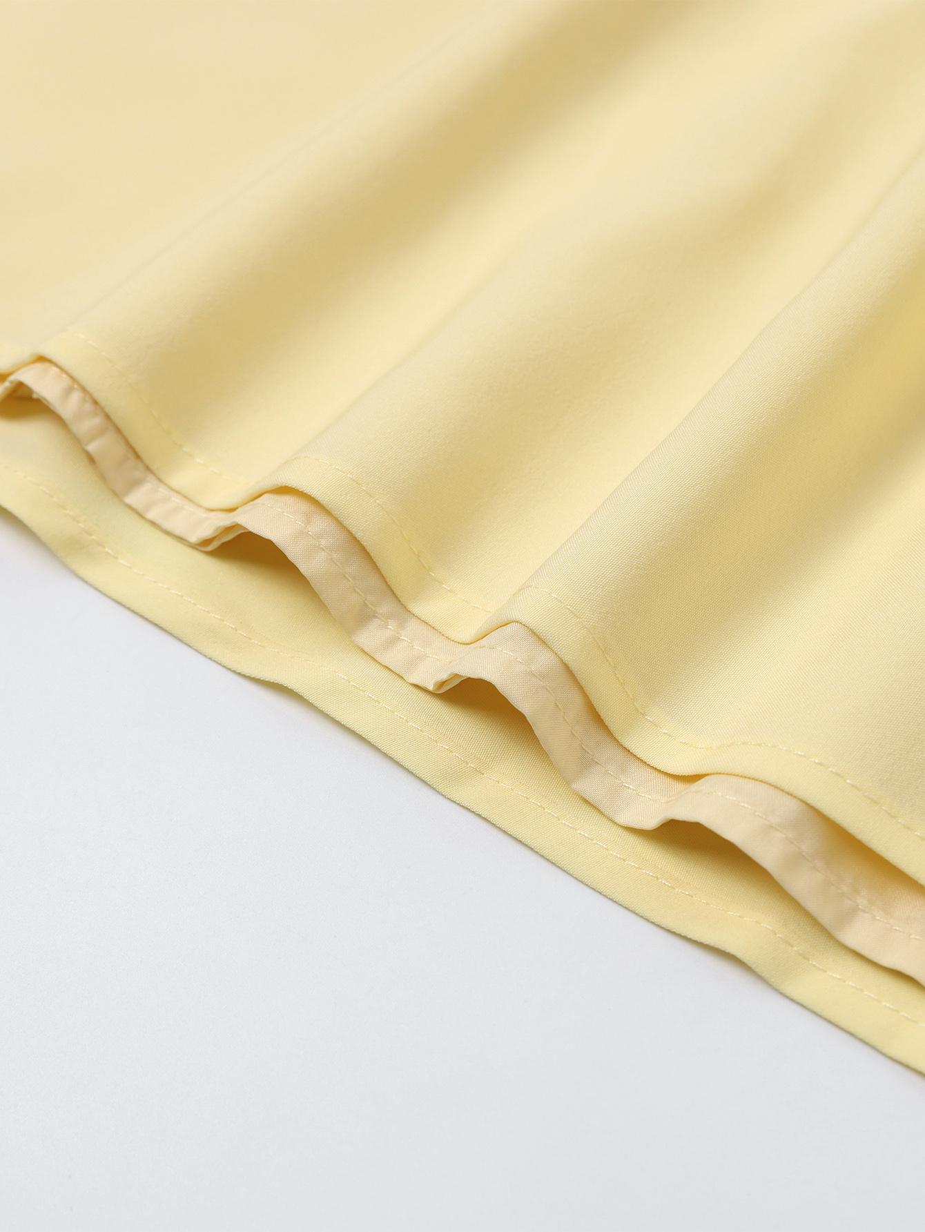 Halter Backless Smocking Tie A-line Dress, Elegant and Fashionable Party Date Dress