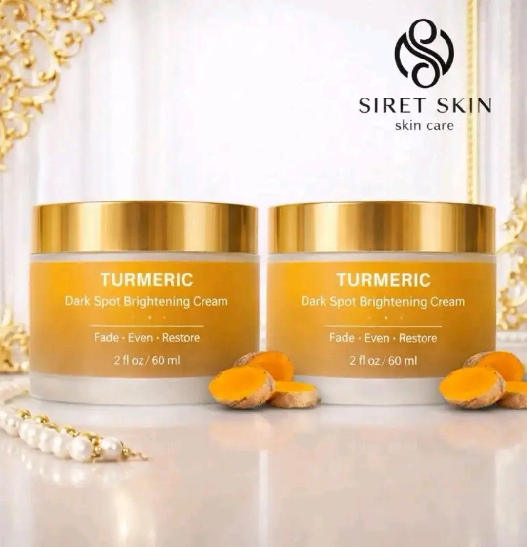Siret Skin Cream Tumeric set 2 Pcs Beautiful Girl for Acne, Dark Spot - Siret Cosmetics + WorldcaShop USA