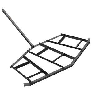【FathersDayGift】VEVOR Driveway Drag,  84" Width Tow Behind Drag Harrow, Q235 Steel Driveway Grader with Adjustable Bars, Support up to 50 lbs, Driveway Tractor Harrow for ATVs, UTVs, Garden Lawn Tractors