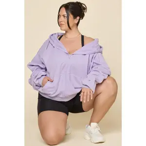 Zip Cloud Hoodie - Digital Lavender
