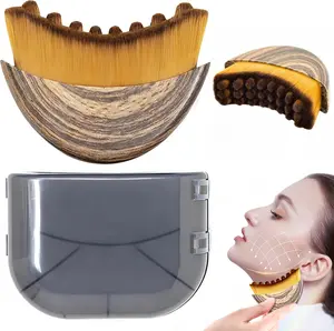 Lymphatic Contour Facial Brush for Jawline & Chin Sculpting Dry Brushing Massager for Lymphatic Drainage & Facial Fatigue Relief Ergonomically Designed to Fit The Skin Precisely 1PCS Beauty Roller Daily