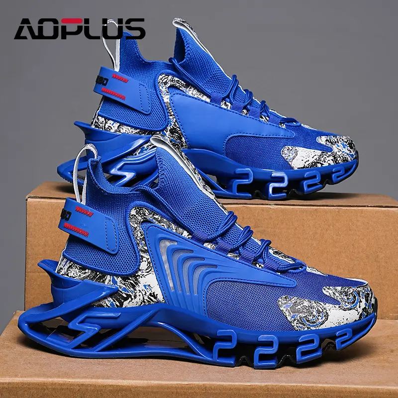 Men's Shock-Absorbing Gym Running Shoes - Breathable, Anti-Slip, Durable Casual Trainers - Suitable for Running, Fitness, Gym Shoes, Athletic Performance Casual Trainers, Comfortable Breathable Lightweight Casual Trainers