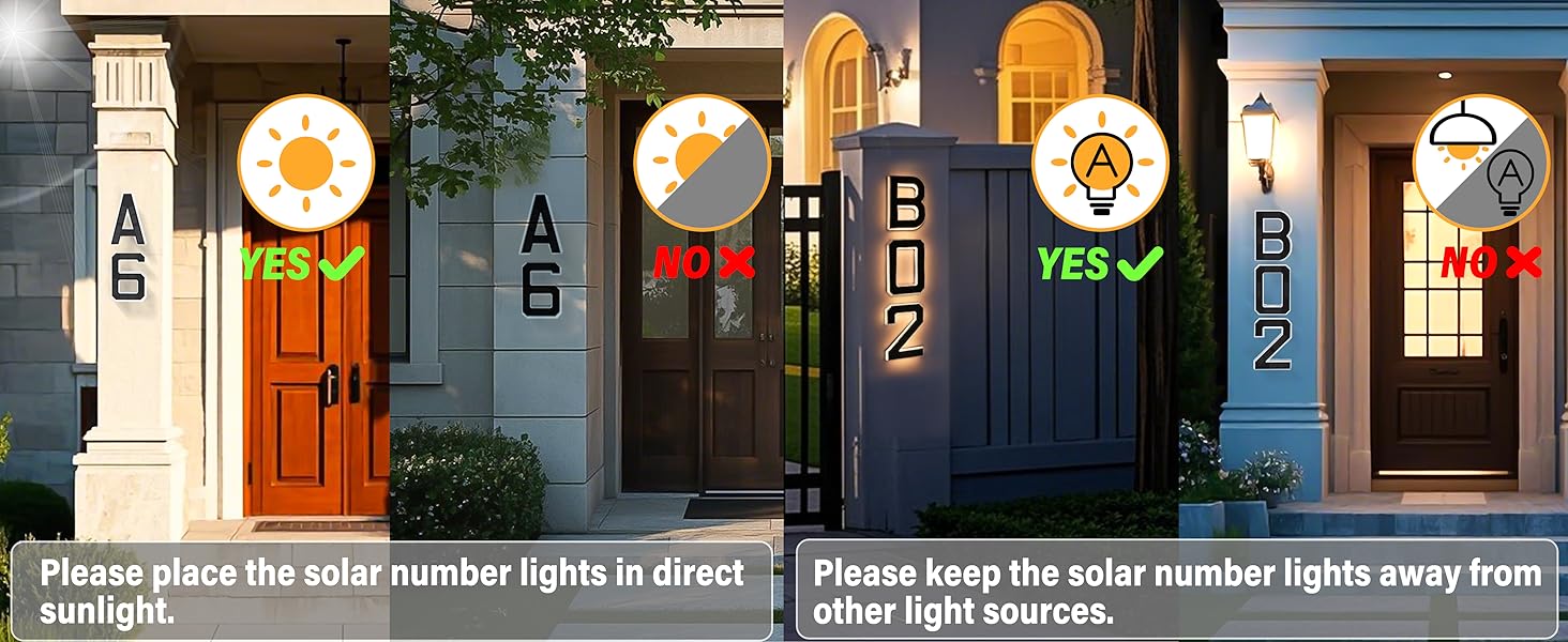 ISUNMEA Solar Lighted House Numbers 9 Inch Waterproof LED Address Signs for Outside Modern House Numbers with Large Personalization Options,Decorate your door number, DIY personalisation.Modern Farmhouse Illuminated Sign Light Two Size Options ISUNMEA Solar Lighted House Numbers 9 Inch Waterproof LED Address Signs for Outside Modern House Numbers with Large Personalization Options,Decorate your door number, DIY personalisation.Modern Farmhouse Illuminated Sign Light Two Size Options