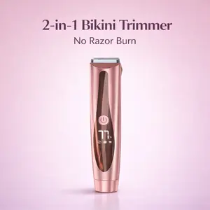 IUIBEAUTY 2-in-1 Painless Bikini Trimmer for Women | Gentle Hair Removal for Bikini Line, Underarms & Body