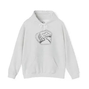 Unisex Nature Hoodie  Vintage Wash Sweatshirt  Find Your Trail  Cozy Outdoors Aesthetic Heavy Blend™