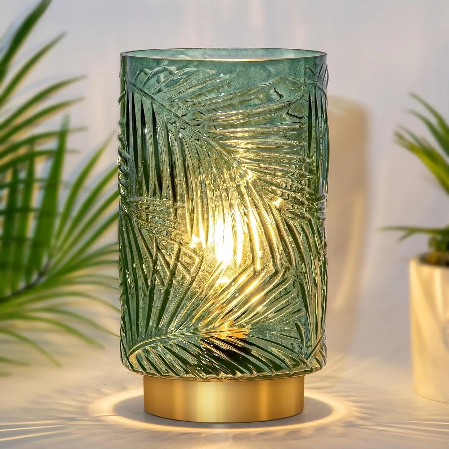 Battery Operated Table Lamp, Cordless Lamps for Home Décor, Nightlight with LED Bulb with Timer for Living Room Bedroom Tabletop Entryway Centerpiece Gift