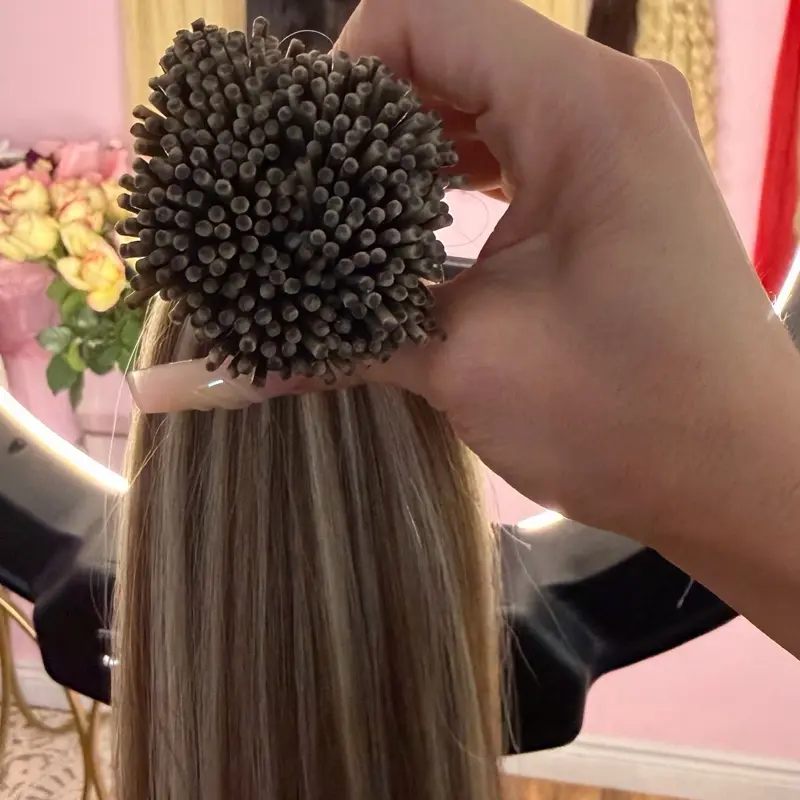Human Hair I Tip Extensions 26 Inch Highlight Color