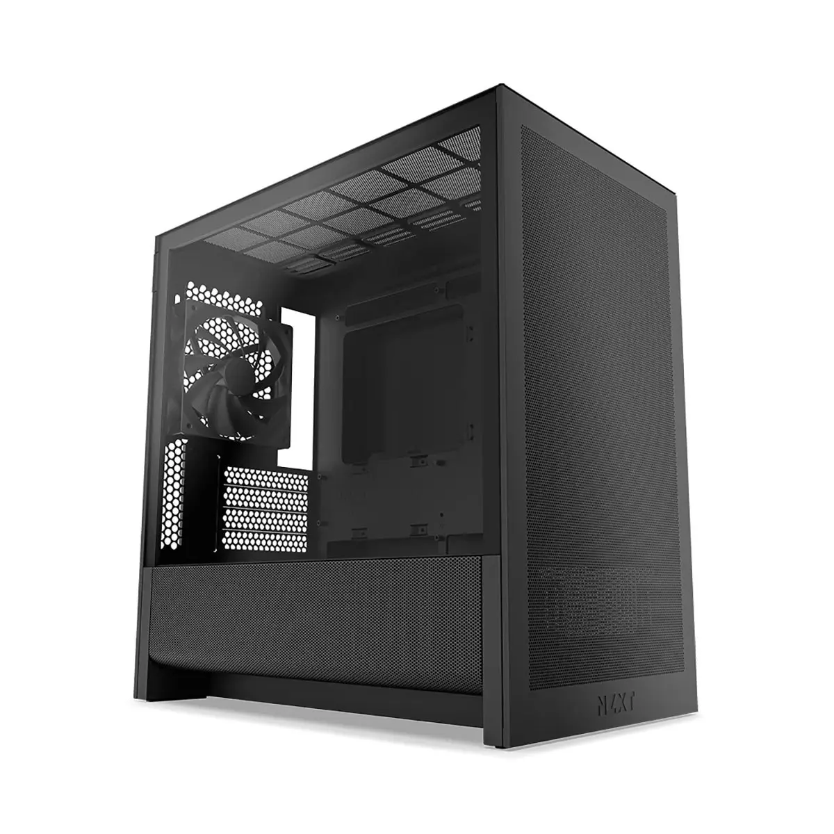 NZXT H3 Flow Mid-Tower PC Case - Tempered Glass Panels, Micro-ATX Compatible, Enhanced Airflow Design for PC Builders
