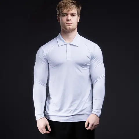 EKKO Long Sleeve Blank Polo 280GSM